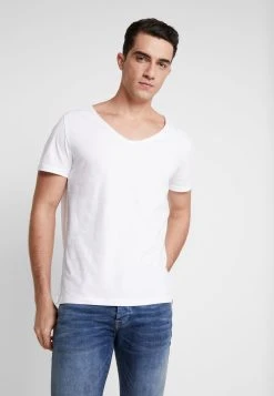Qualité Garantie Pier One T-shirt basique t-shirts col en v profond homme