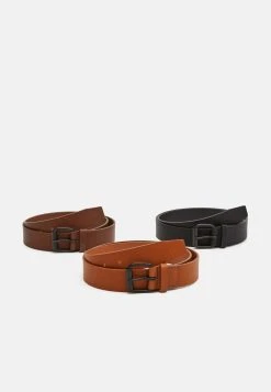 Produit de première qualité Pier One 3 PACK - Ceinture ceintures boucle ardillon unisex