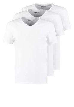 Pier One 3 PACK - T-shirt basique qualité absolue t-shirts & polos col en v homme