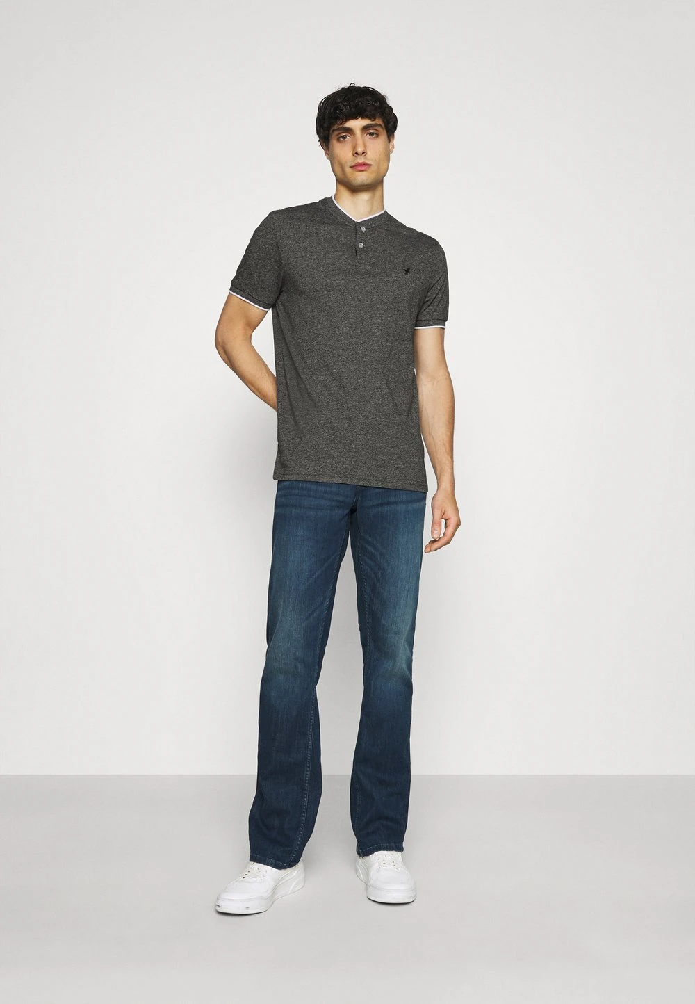 Pier One Polo excellente qualité t-shirts col tunisien homme 4 Pier One Polo excellente qualité t-shirts col tunisien homme – Image 2