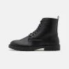 Pas Cher Pier One Bottines à lacets bottes rond homme