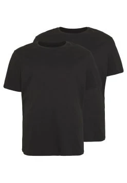 Pier One Prix Refroidis 2 PACK - T-shirt basique - black t-shirts col rond homme -VêtementsElite Boutique 17a4b0877266456bb3976cc291e7beff 1