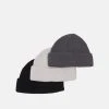 Pier One 3 PACK UNISEX - Bonnet Qualité Garantie casquettes, bonnets et chapeaux couleur unie -VêtementsElite Boutique 1b6f08bac0394b9a835a7642dfe108f7