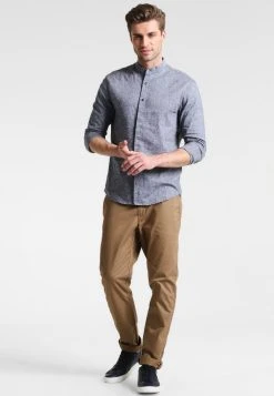 Pier One Chemise En Remise chemises col mao homme -VêtementsElite Boutique 2569849e15ca4ded85c9c1c9b72b5a75