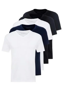 Prix Sacrifiés Pier One 5 PACK - T-shirt basique t-shirts & polos col en v homme 13 Prix Sacrifiés Pier One 5 PACK - T-shirt basique t-shirts & polos col en v homme -VêtementsElite Boutique 2819a515ceaa41a7b996144dea7390c3 1
