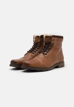 Pier One Authentique 100% Bottines à lacets bottes rond homme -VêtementsElite Boutique 2b689efe399e4bbd8498e417274687c1