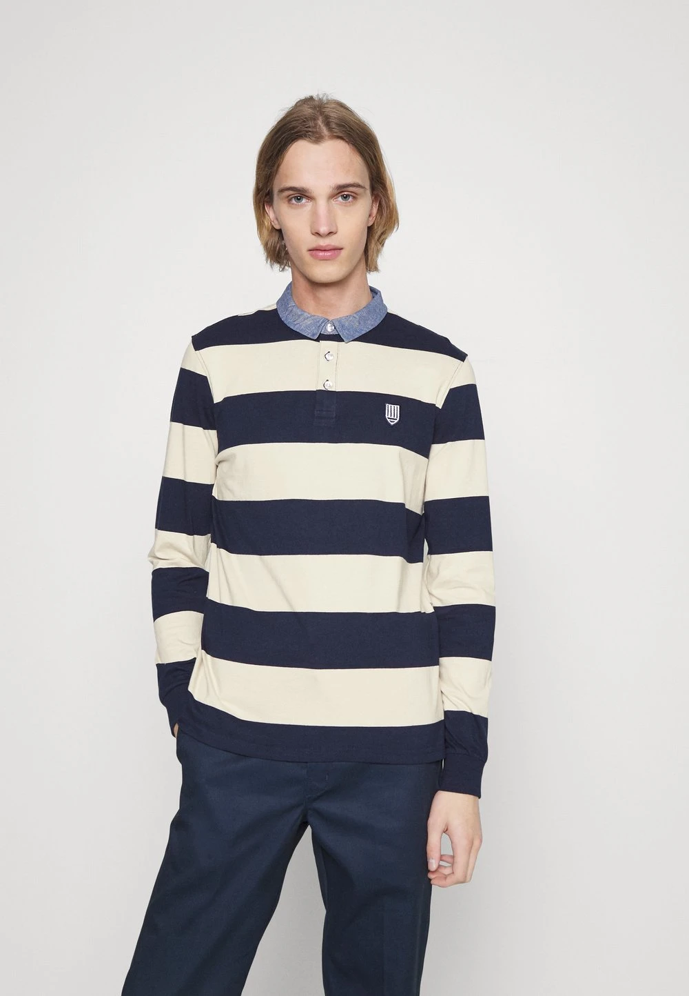 Pier One Polo - dark blue/mottled beige Prix Sympa t-shirts & polos col polo homme 3 Pier One Polo - dark blue/mottled beige Prix Sympa t-shirts & polos col polo homme