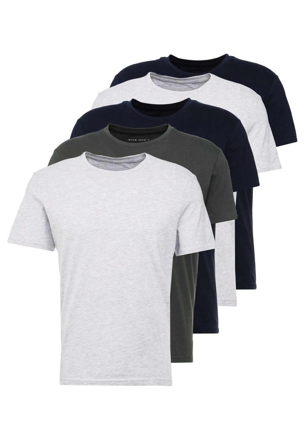 Petit Prix Pier One 5 PACK - T-shirt basique t-shirts & polos col rond homme 9 Petit Prix Pier One 5 PACK - T-shirt basique t-shirts & polos col rond homme – Image 7