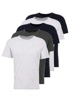 Pier One Qualité garantie 100% 5 PACK - T-shirt basique t-shirts col rond homme -VêtementsElite Boutique 325cf046ffc64432affa66ab60fd39f6