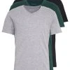 Pier One Prix Équitable 3 PACK - T-shirt basique t-shirts col en v homme