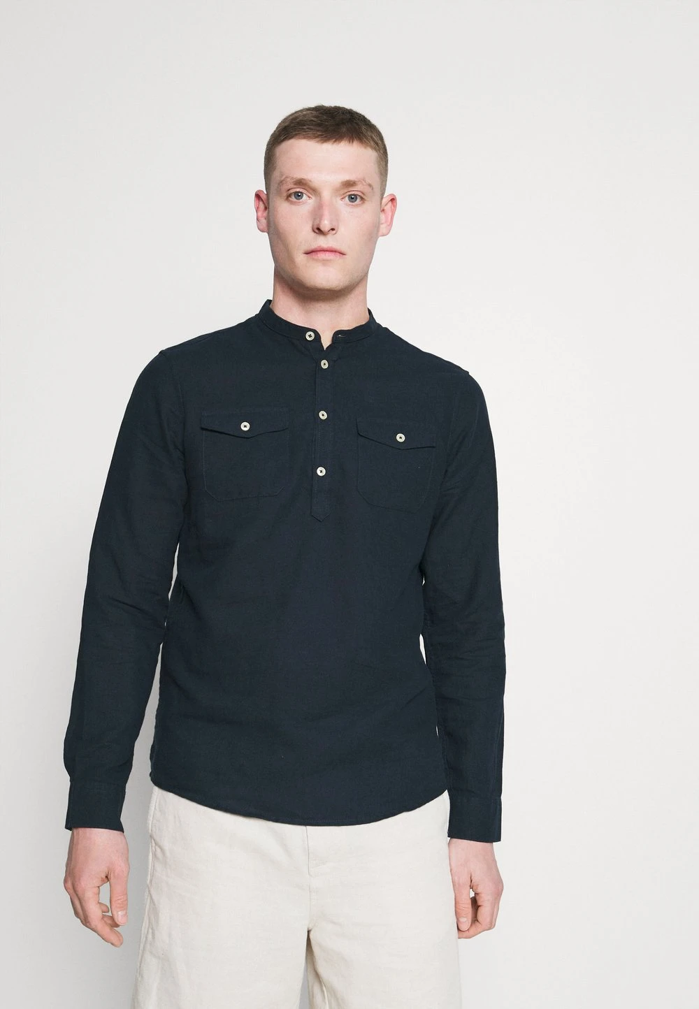 Pier One Qualité Supérieure Chemise chemises col mao homme 3 Pier One Qualité Supérieure Chemise chemises col mao homme