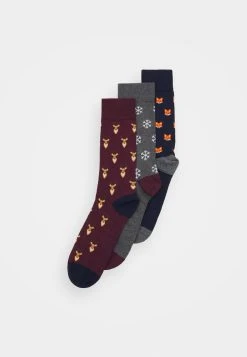 En Remise Pier One XMAS GIFT BOX 3 PACK - Chaussettes sous-vêtements & chaussettes chiné homme
