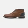 Prix Ourlé Pier One LEATHER - Chaussures à lacets derbies, richelieus & chaussures bateau rond homme -VêtementsElite Boutique 979060ff995a4259aec15c8945e6d1ac