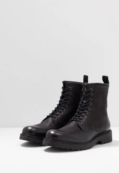 Pier One LEATHER - Bottines à lacets Haute Qualité bottes rond homme -VêtementsElite Boutique a1d1d2df61d94d38bfd1c5c7db86c62b