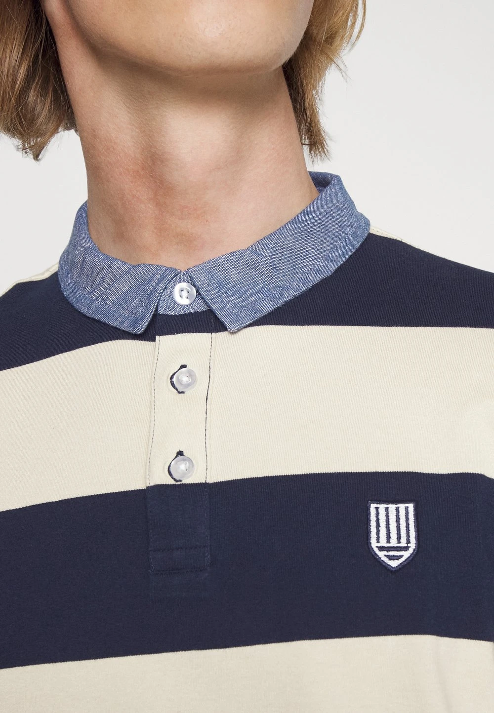 Pier One Polo - dark blue/mottled beige Prix Sympa t-shirts & polos col polo homme 8 Pier One Polo - dark blue/mottled beige Prix Sympa t-shirts & polos col polo homme – Image 6