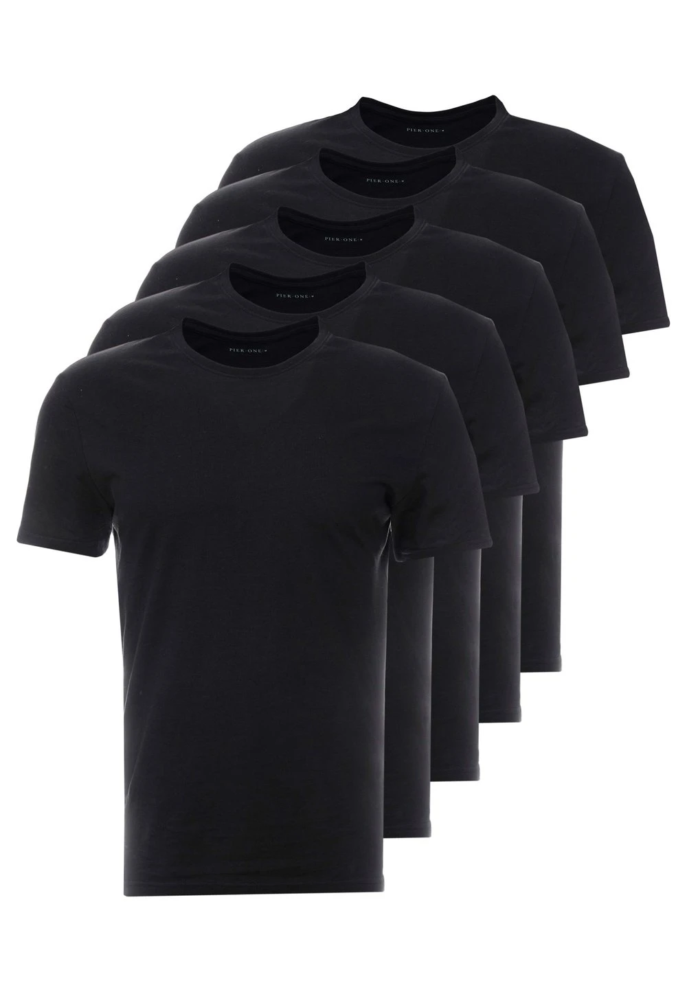 Pier One 5 PACK - T-shirt basique Bas Prix t-shirts col rond homme 6 Pier One 5 PACK - T-shirt basique Bas Prix t-shirts col rond homme – Image 4