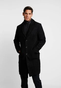 Bas Prix Pier One Manteau classique manteaux col revers homme