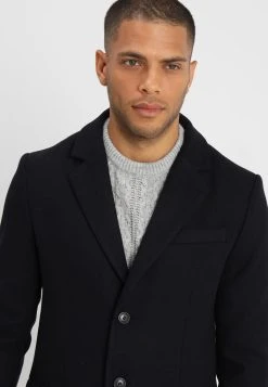 Pier One Qualité garantie 100% Manteau classique manteaux col revers homme -VêtementsElite Boutique cd07d3929bde42a3adc2752e1c4cdd4e