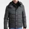 Pier One Faible Prix HOODED - Veste d'hiver vestes col doublé homme