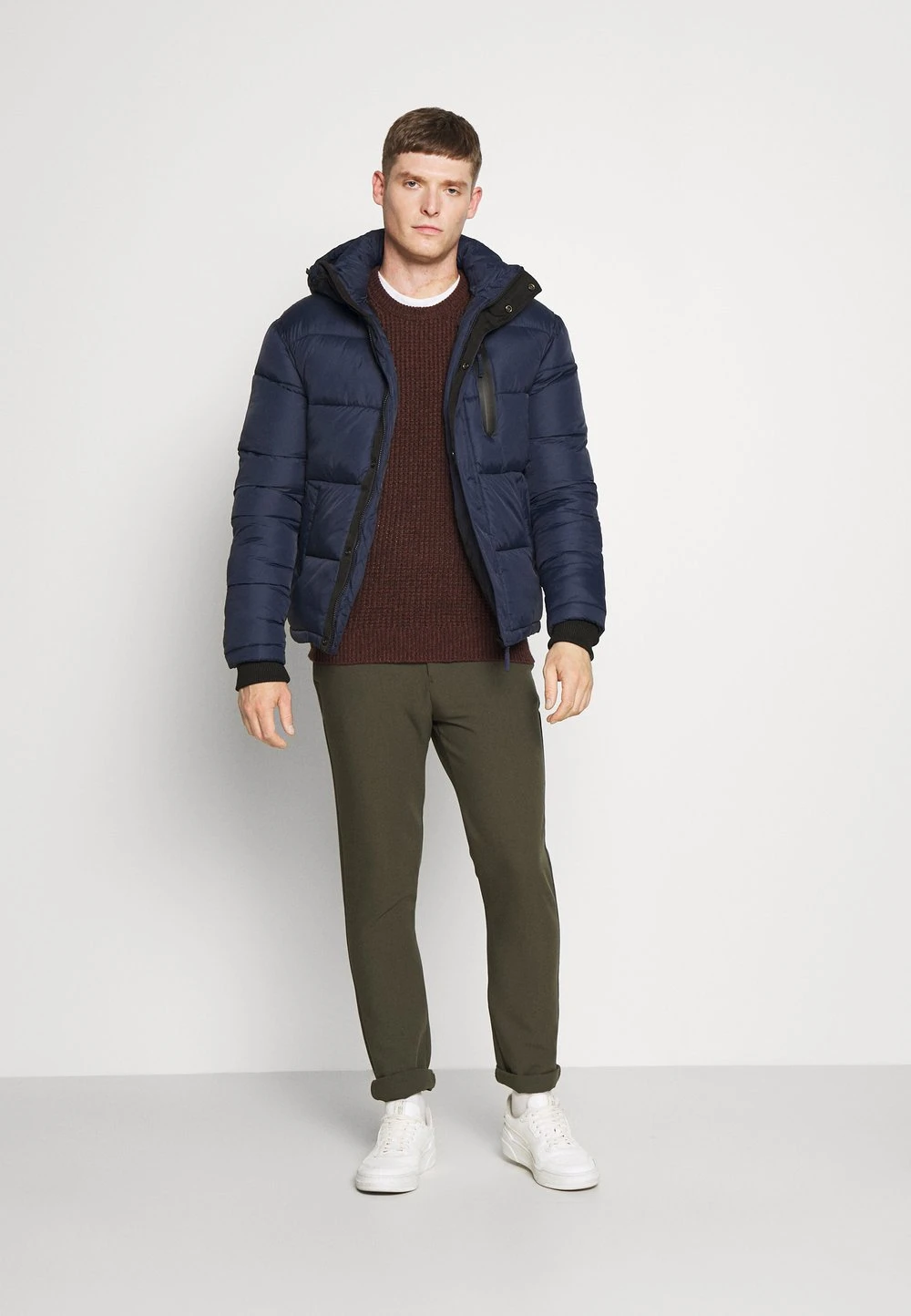 Bonne Qualité Pier One Veste d'hiver vestes fermeture éclair homme 4 Bonne Qualité Pier One Veste d'hiver vestes fermeture éclair homme – Image 2