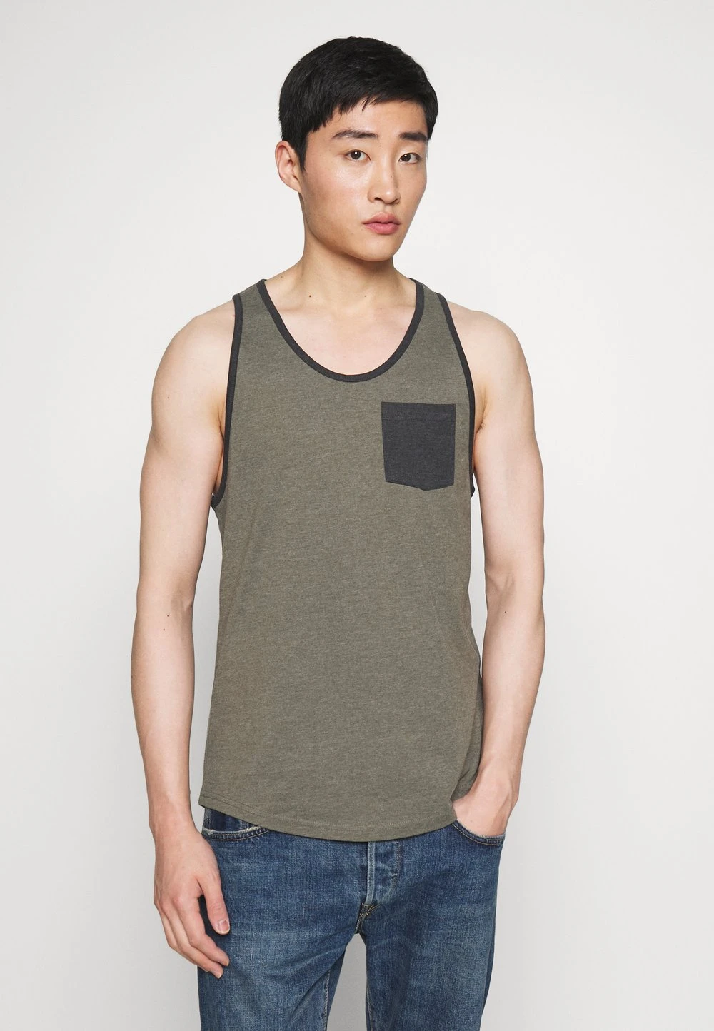 Excellente qualité Pier One Débardeur t-shirts & polos encolure large ronde homme 3 Excellente qualité Pier One Débardeur t-shirts & polos encolure large ronde homme