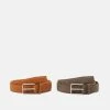 Pier One Bonne Qualité 2 PACK UNISEX - Ceinture ceintures boucle ardillon
